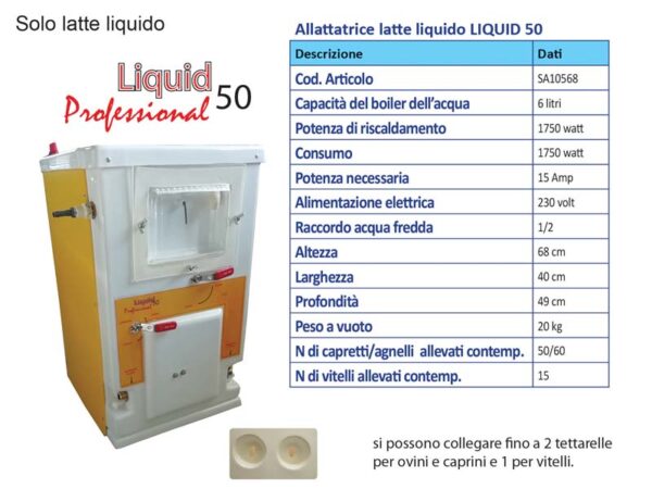 ALLATTATRICE AUTOMATICA LIQUID 50